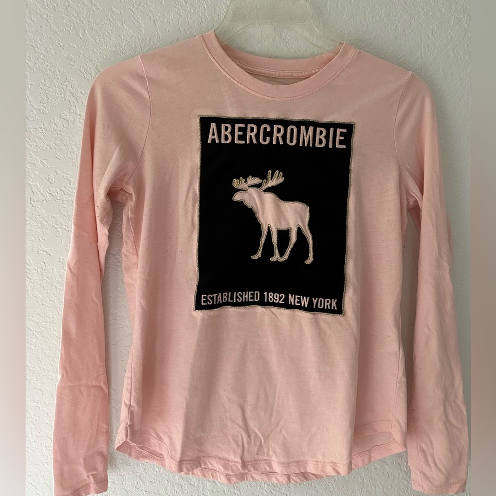 Pink Abercrombie Kids long sleeve